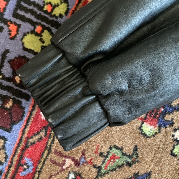 Vintage 1990s Super Bowl XXXIII MIAMI Leather Bomber Jacket by Starter - Picture 13 of 14